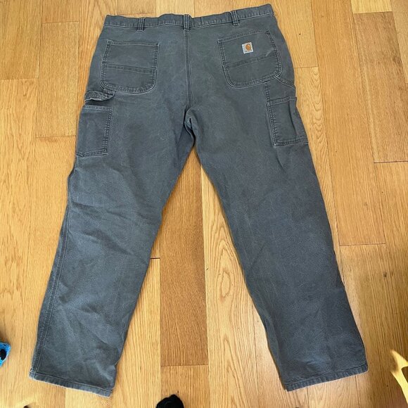 Vintage  Men's Grey Carhartt Relaxed Carpenter Jeans Size 44 x 34 - Picture 13 of 13